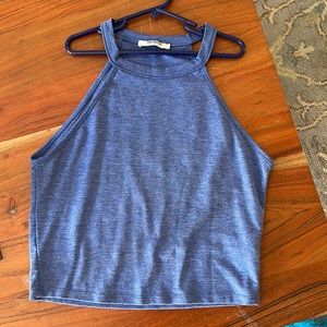 Zara Trafaluc Blue Tank Top